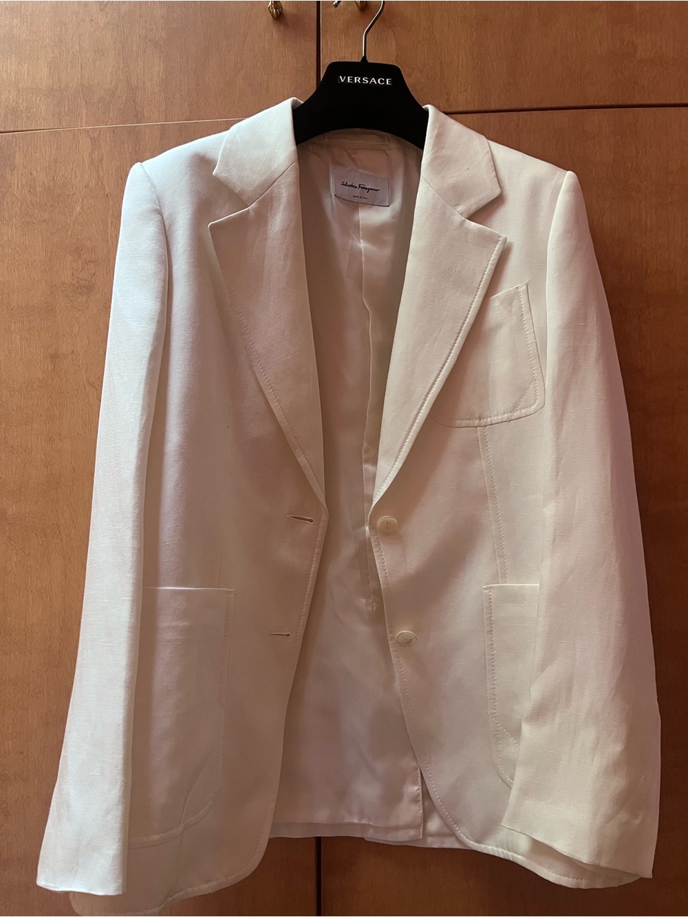 Salvatore Ferragamo Cream Women’s Blazer